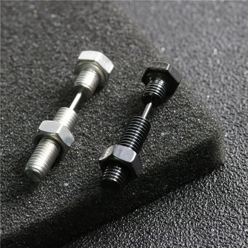 Black / Silver Color Optional Fashion Novelty Piece Men's Personality Stainless Steel Screw Stud Earrings Punk Style Jewelry
Black / Silver Color Optional Fashion Novelty Piece Men's Personality Stainless Steel Screw Stud Earrings Punk Style Jewelry