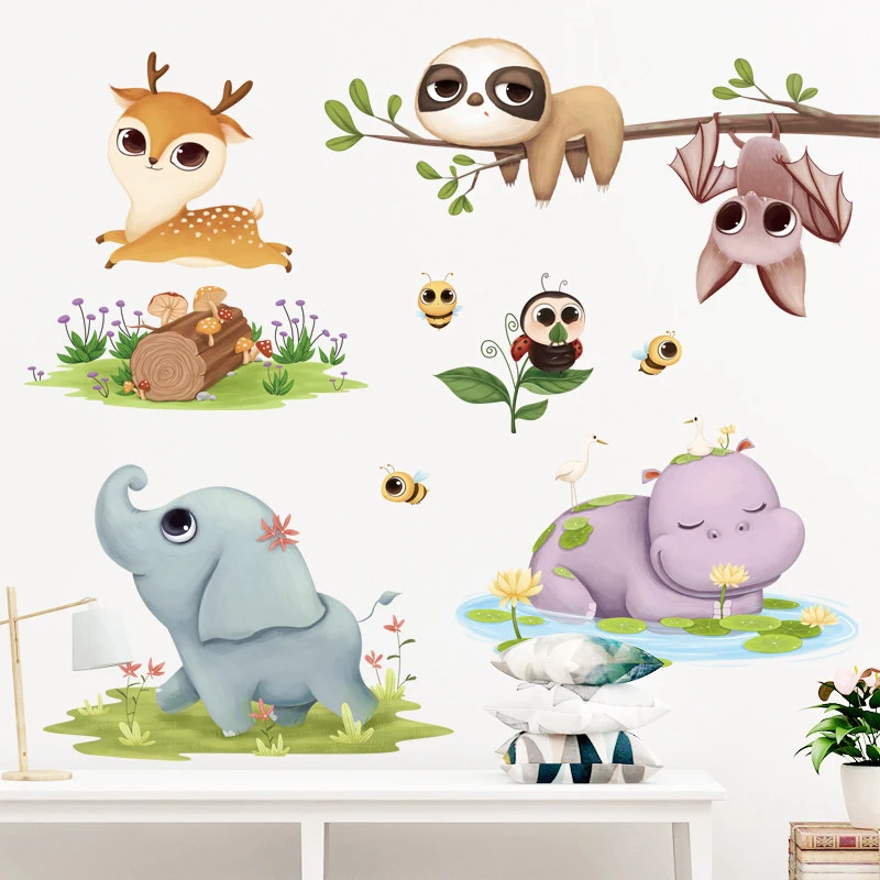 Cartoon Cute Baby Animal Wall Stickers Kids Room Wall Decor Boy Baby Bedroom Wall Sticker Home Decoration Self-Adhesive Stickers
Cartoon Cute Baby Animal Wall Stickers Kids Room Wall Decor Boy Baby Bedroom Wall Sticker Home Decoration Self-Adhesive Stickers