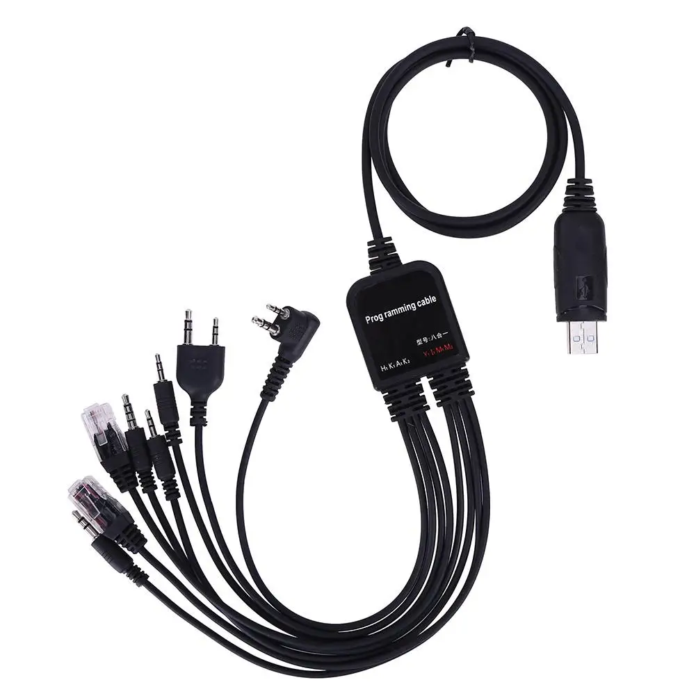 USB-кабель 8 в 1 для программирования Baofeng Motorola Kenwood TYT QYT Radio VERTEX FT-10R FT-40R FT-50R FT-60R |