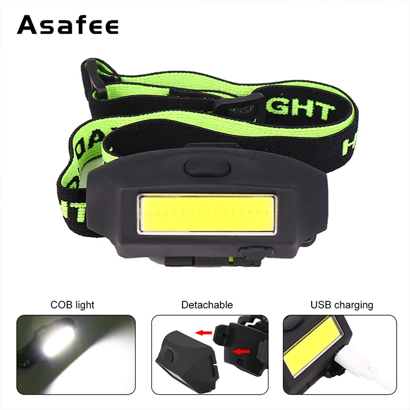 Asafee Mini COB LED Headlamp Work Light Waterproof Headlight Head Flashlight Torch Lanterna For Outdoor Camping Night Fishing
Asafee Mini COB LED Headlamp Work Light Waterproof Headlight Head Flashlight Torch Lanterna For Outdoor Camping Night Fishing