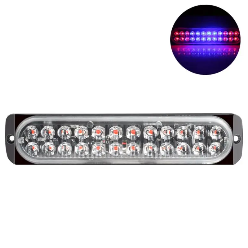24LED Double Row Emergency Strobe Lights Bar Universal Warning Flashing Lamp Bar for Pickup 12-24V Car Motorcycles Vehicle
24LED Double Row Emergency Strobe Lights Bar Universal Warning Flashing Lamp Bar for Pickup 12-24V Car Motorcycles Vehicle