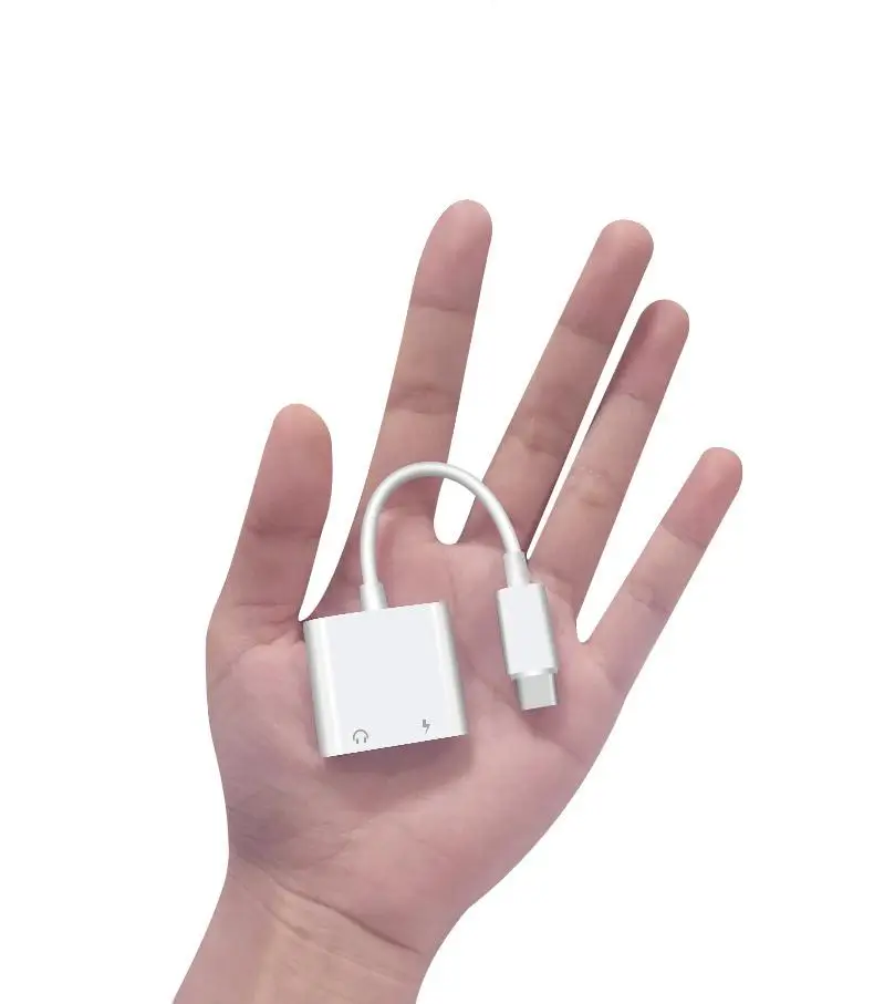 Двойной адаптер зарядного устройства Type-C сплиттер с разъемом типа C Heapdhone Ultra Z Flip