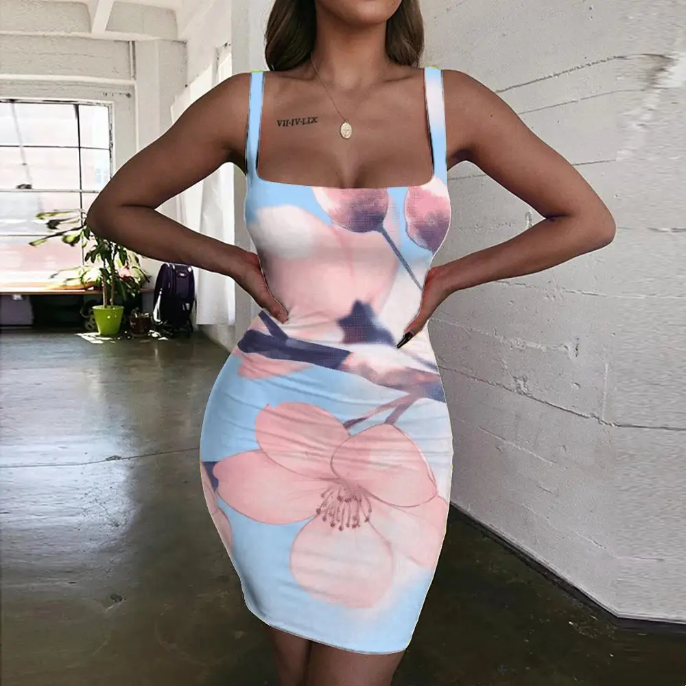 KYKU Brand Flowers Dresses Women Love Halter Sleeveless Blue Sky Sundress Art 3d Print Womens Clothing Summer Short Korean Style
KYKU Brand Flowers Dresses Women Love Halter Sleeveless Blue Sky Sundress Art 3d Print Womens Clothing Summer Short Korean Style
