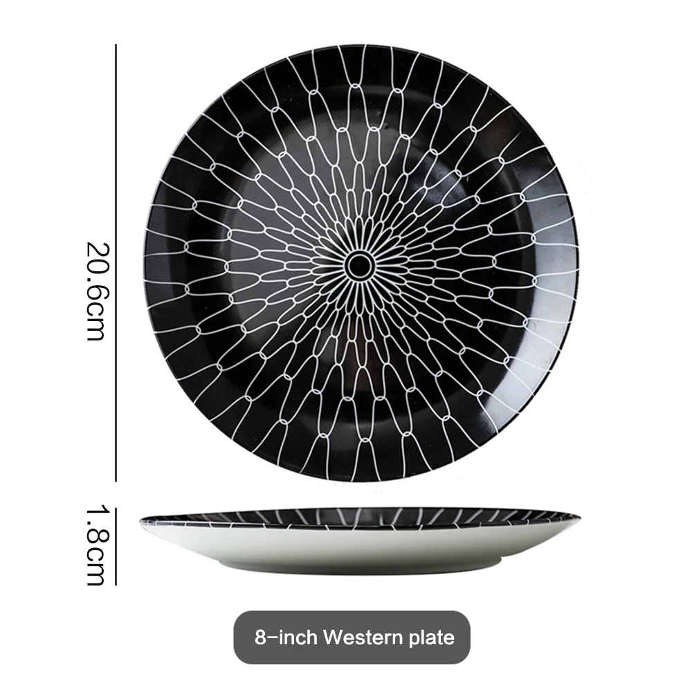 1PCS 8 Inch Geometric Zebra Pattern Western Plate Pasta Plate Simple Creative Dessert Fruit Personality Kitchen Tableware
1PCS 8 Inch Geometric Zebra Pattern Western Plate Pasta Plate Simple Creative Dessert Fruit Personality Kitchen Tableware