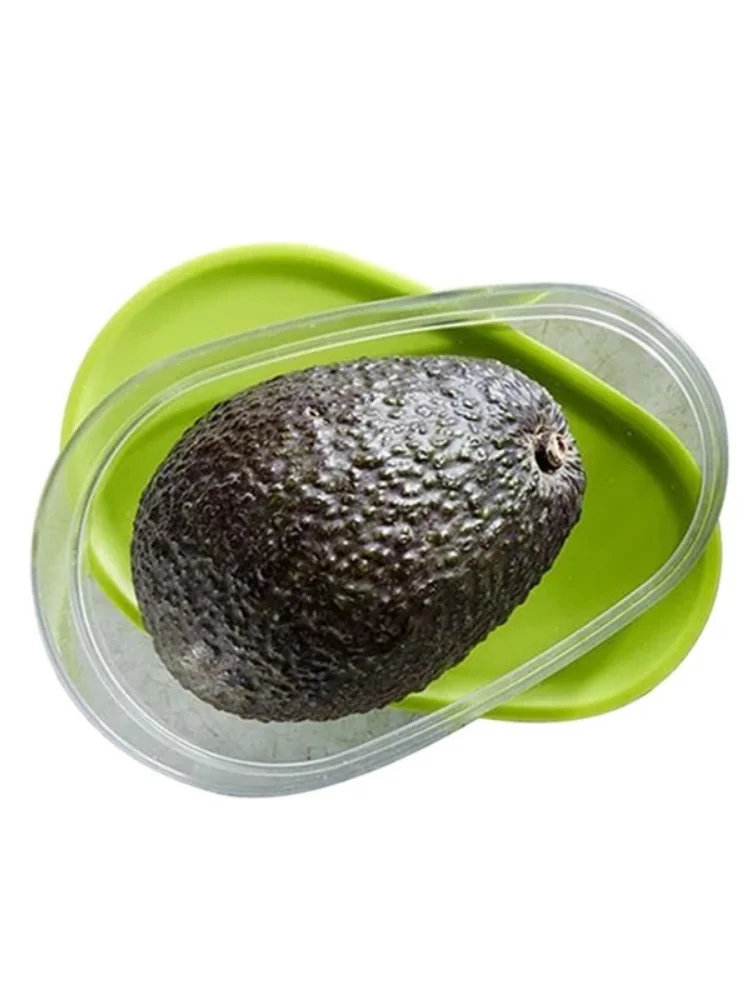 

Silicone Avo Saver Avocado Huggers Box Avocado Keeper Storage Container Snap-On Lid Avocados Fresh-keeping Kitchen Gadget Items