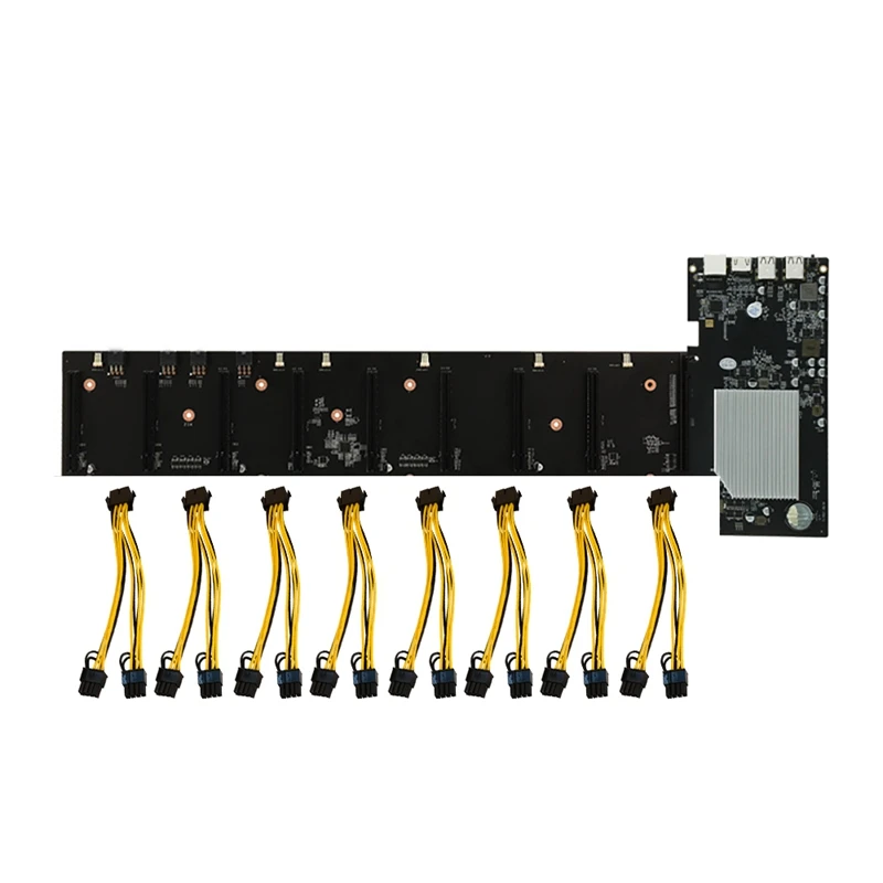 Оригинальная материнская плата для майнинга BTC 8 pcie X16, слот для графической карты 67 мм DDR3 SO-DIMM RAM MSATA USB 2,0 с 8 шнурами питания
Оригинальная материнская плата для майнинга BTC 8 pcie X16, слот для графической карты 67 мм DDR3 SO-DIMM RAM MSATA USB 2,0 с 8 шнурами питания