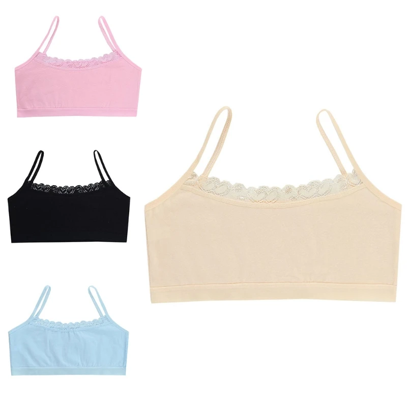 Lace Cotton Young Girls Training Bra 8-12Years Children Bras Condole Belt Vest 
Lace Cotton Young Girls Training Bra 8-12Years Children Bras Condole Belt Vest