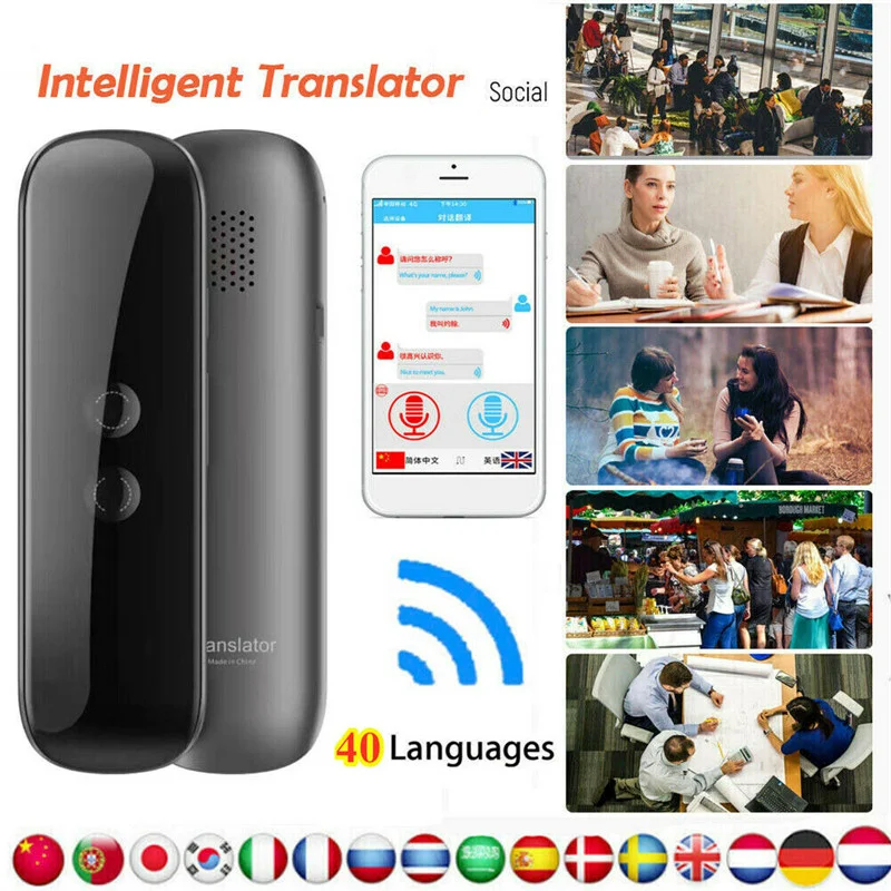Умный Портативный мгновенный переводчик G5, устройство для перевода голоса с Bluetooth, голосовой переводчик в режиме реального времени на англи...
Умный Портативный мгновенный переводчик G5, устройство для перевода голоса с Bluetooth, голосовой переводчик в режиме реального времени на англи...