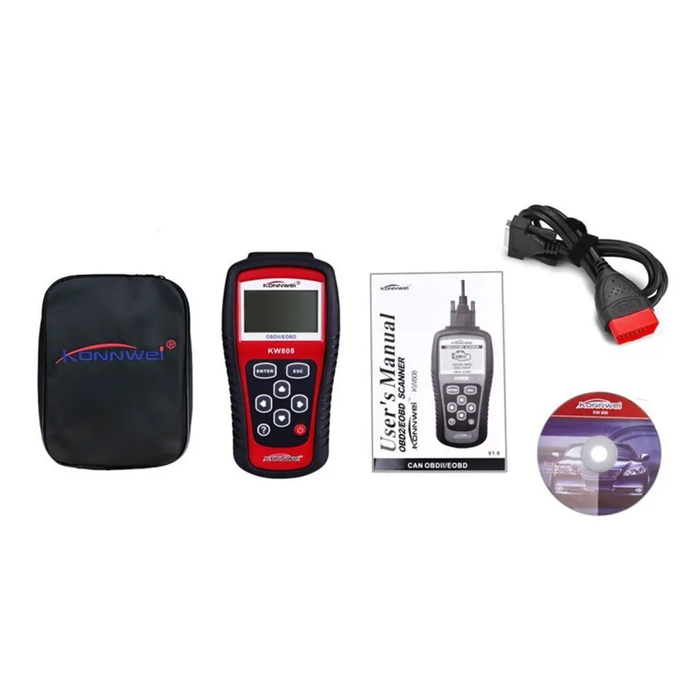2018 KW808 OBD2 OBDII EOBD Auto Scanner Diagnostic Live Data Code Reader Engine Control fit for CAN & all current OBD2 protocols
2018 KW808 OBD2 OBDII EOBD Auto Scanner Diagnostic Live Data Code Reader Engine Control fit for CAN & all current OBD2 protocols