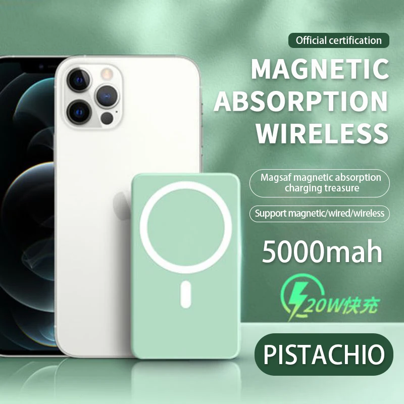 5000mah Magnetic Charging Wireless Mobile Phone Powerbank Supply for Iphone12 Pro, Xiaomi, Samsung, Huawei, Portable Chargers
5000mah Magnetic Charging Wireless Mobile Phone Powerbank Supply for Iphone12 Pro, Xiaomi, Samsung, Huawei, Portable Chargers