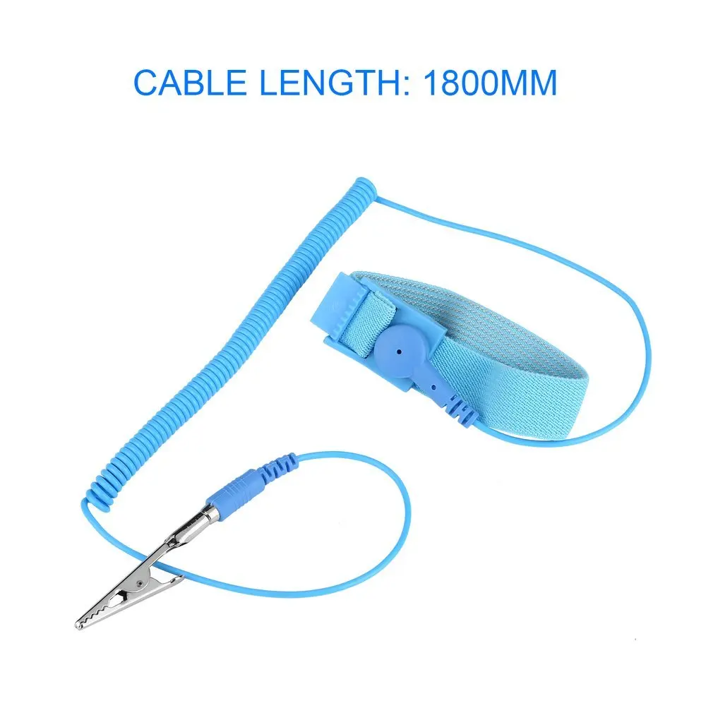 Anti Static ESD Wrist Strap Discharge Cables Elastic Band with Cordless Wireless Clip for Electronics Repair Work Tools
Anti Static ESD Wrist Strap Discharge Cables Elastic Band with Cordless Wireless Clip for Electronics Repair Work Tools