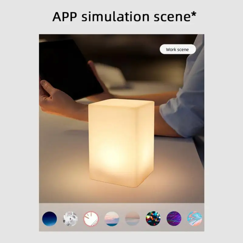 Умный ночник с Wi-Fi Cube MP светодиодная лампа APP управлением RGB для дома спальни