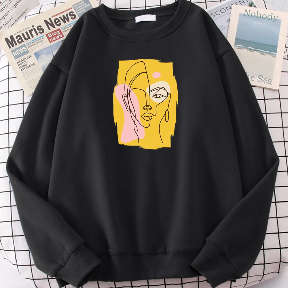 Mans Sweatshirt Art Lady Self Portrait Pattern Printed Tracksui Mans Round Neck Loose Plus Size Warm Fleece Female Sweatshirts
Mans Sweatshirt Art Lady Self Portrait Pattern Printed Tracksui Mans Round Neck Loose Plus Size Warm Fleece Female Sweatshirts