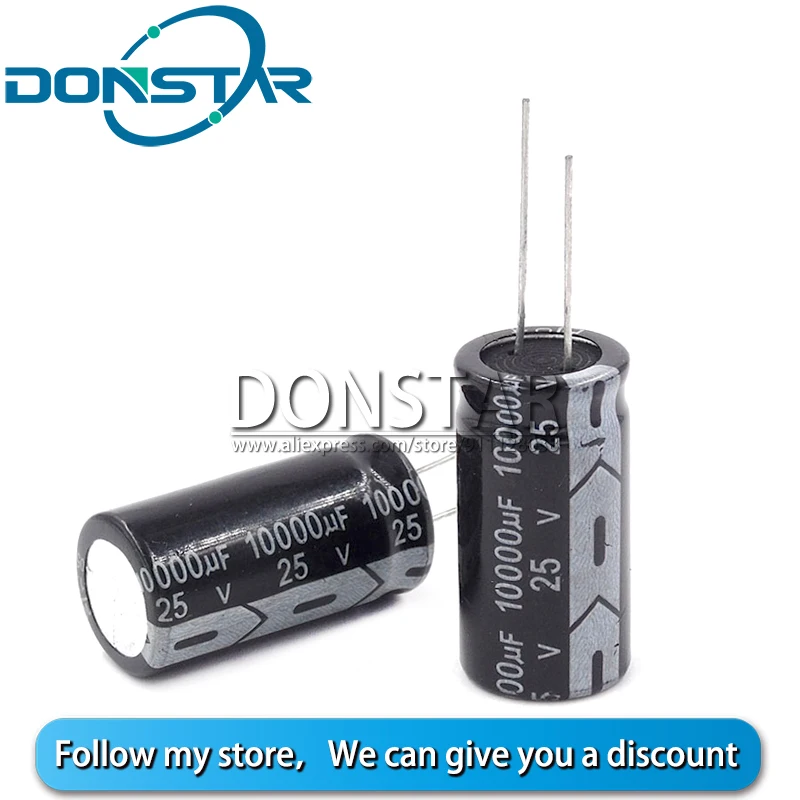 5PCS 25V 10000UF Electrolytic Capacitor 25V 10000UF 18*35MM Aluminium Electrolytic Capacitor
5PCS 25V 10000UF Electrolytic Capacitor 25V 10000UF 18*35MM Aluminium Electrolytic Capacitor