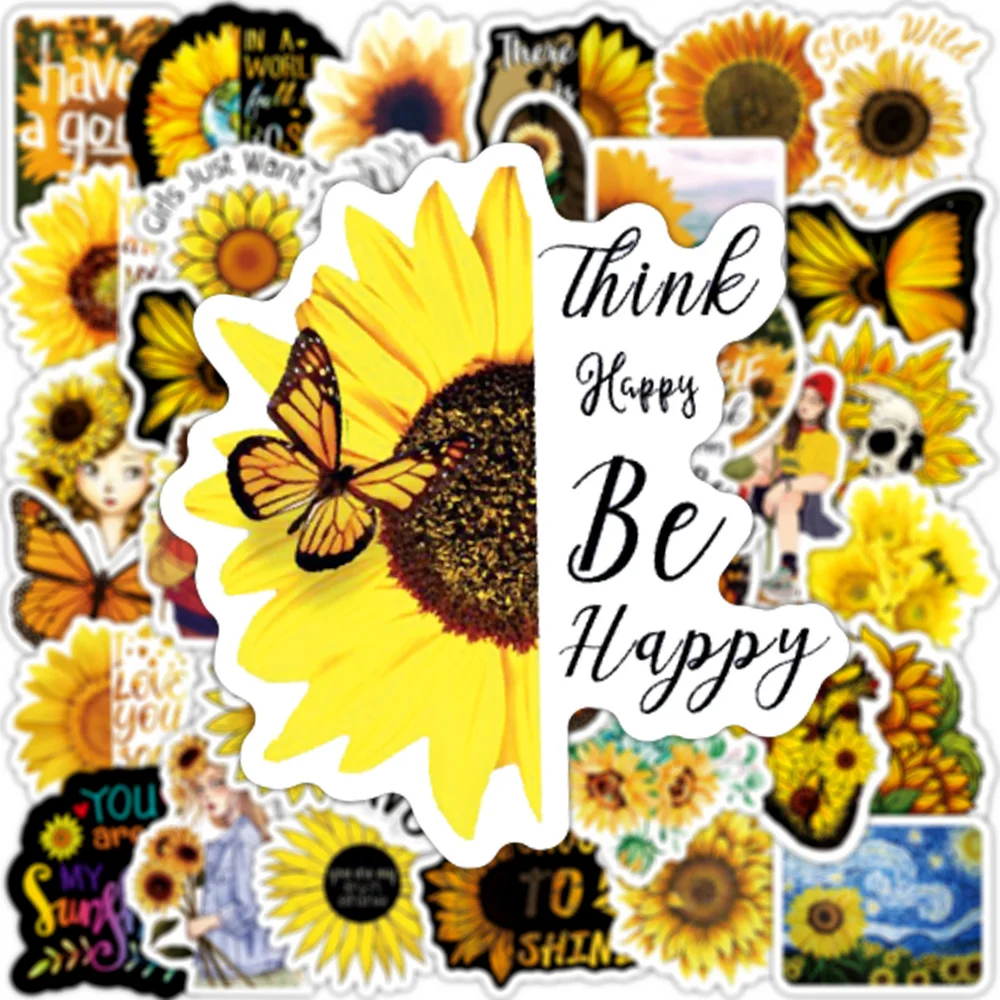 50/100PCS Sunflower You Are My Sunshine Stickers PVC Decal To DIY Scrapbook Laptop Car Suitcase Yellow Vsco Girls Toy Sticker
50/100PCS Sunflower You Are My Sunshine Stickers PVC Decal To DIY Scrapbook Laptop Car Suitcase Yellow Vsco Girls Toy Sticker