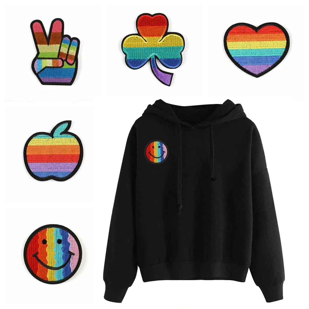 1PC Clothes Patches Rainbow Heart (Iron on) Embroidery Applique Patch Sew Iron Badge Clothes Decoration
1PC Clothes Patches Rainbow Heart (Iron on) Embroidery Applique Patch Sew Iron Badge Clothes Decoration