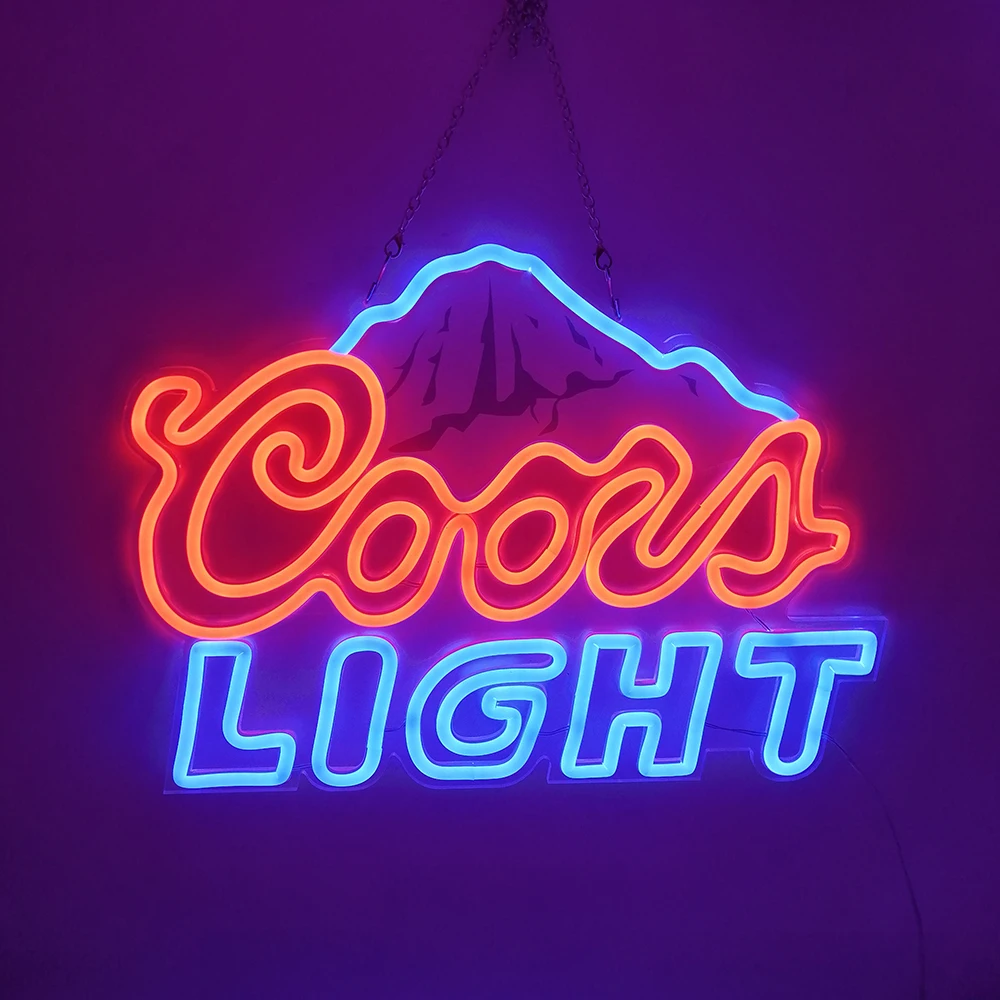 Led Neon Sign Light Polyester Hanging Beer Promotion Advertising Coors Light Sign
Led Neon Sign Light Polyester Hanging Beer Promotion Advertising Coors Light Sign