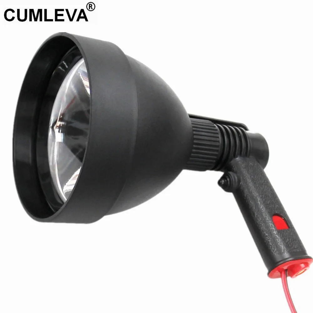 

12V 25W LED Emergency Search Light Super Bright LED Lamp Handheld Spotlight For Hunting Fishing Boating 2500LM 150MM Reflector