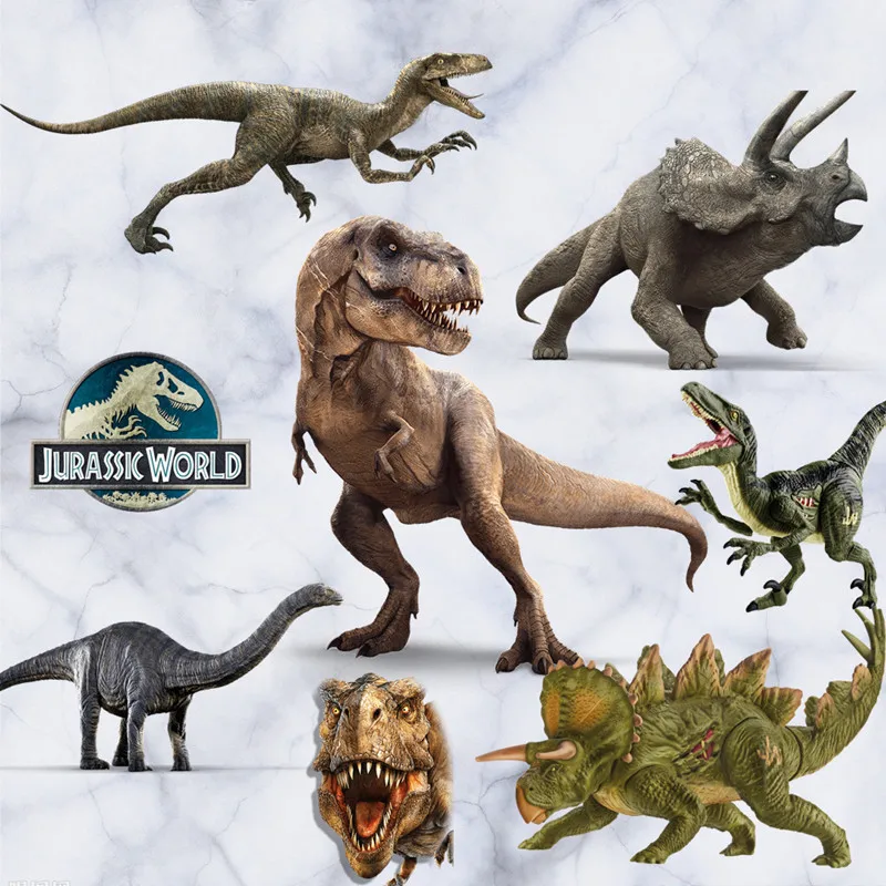 Динозавр 3d wall art наклейки животное Юрского периода мир мультфильм виниловые на