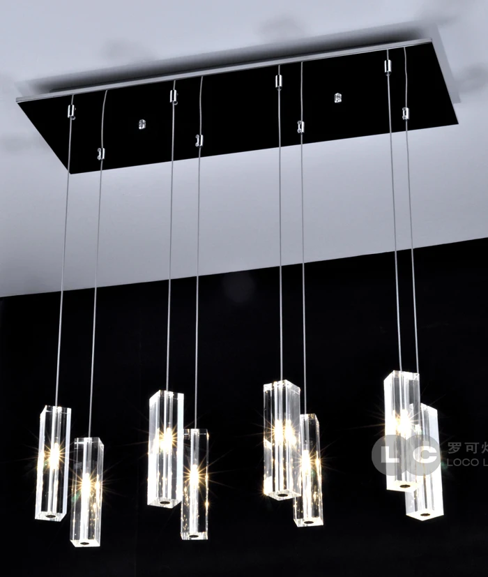 Modern Minimalist Rectang Crystal Pendant Light For Bar Dining Room 5 Head /8 Crystal Hanging Lighting Lamp Ing deco maison
Modern Minimalist Rectang Crystal Pendant Light For Bar Dining Room 5 Head /8 Crystal Hanging Lighting Lamp Ing deco maison