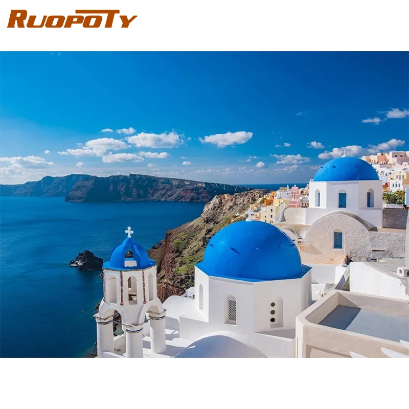 CHENISTORY Santorini Scenery Landscape Oil Painting By Numbers Acrylic Pigment On Canvas DIY Gift For Adult Kids Home Decor
CHENISTORY Santorini Scenery Landscape Oil Painting By Numbers Acrylic Pigment On Canvas DIY Gift For Adult Kids Home Decor