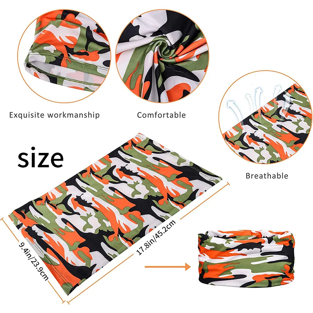 5pcs Fashion Men Women Head Face Neck Sunshade Collar Gaiter Tube Bandana Scarf Sports Headwear Scarf Dustproof Outdoor Fishing
5pcs Fashion Men Women Head Face Neck Sunshade Collar Gaiter Tube Bandana Scarf Sports Headwear Scarf Dustproof Outdoor Fishing