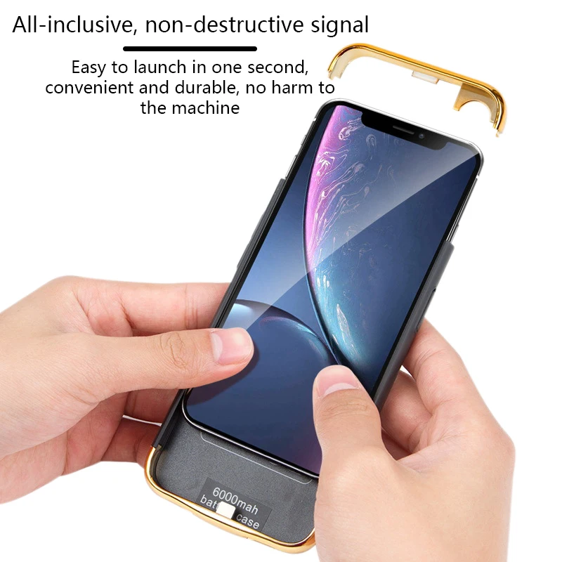 5500/6000mAh Battery Charger Cases for iPhone 11 Pro Max Power Bank Battery Case for iPhone 11/11 pro External Pack Charger Case
5500/6000mAh Battery Charger Cases for iPhone 11 Pro Max Power Bank Battery Case for iPhone 11/11 pro External Pack Charger Case