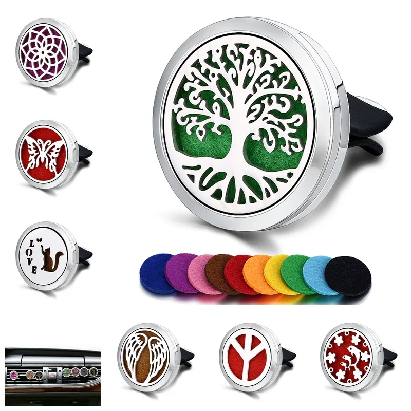 Refillable Car Air Freshener Smell Perfume Diffuser Clip Auto Vent Essential Oil Stainless Steel Locket Car Interior Accessories
Refillable Car Air Freshener Smell Perfume Diffuser Clip Auto Vent Essential Oil Stainless Steel Locket Car Interior Accessories