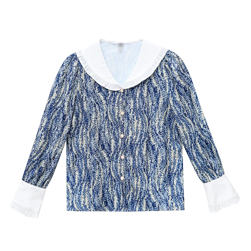 COIGARSAM French Style Floral Print Shirt Womens tops Spring Vintage Women shirts 6305
COIGARSAM French Style Floral Print Shirt Womens tops Spring Vintage Women shirts 6305