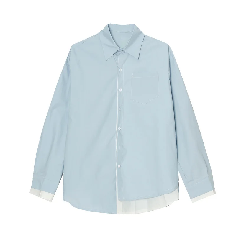 Spring new products Korean style stitching shirt men's trendy long-sleeved shirt M6-J-1030
Spring new products Korean style stitching shirt men's trendy long-sleeved shirt M6-J-1030