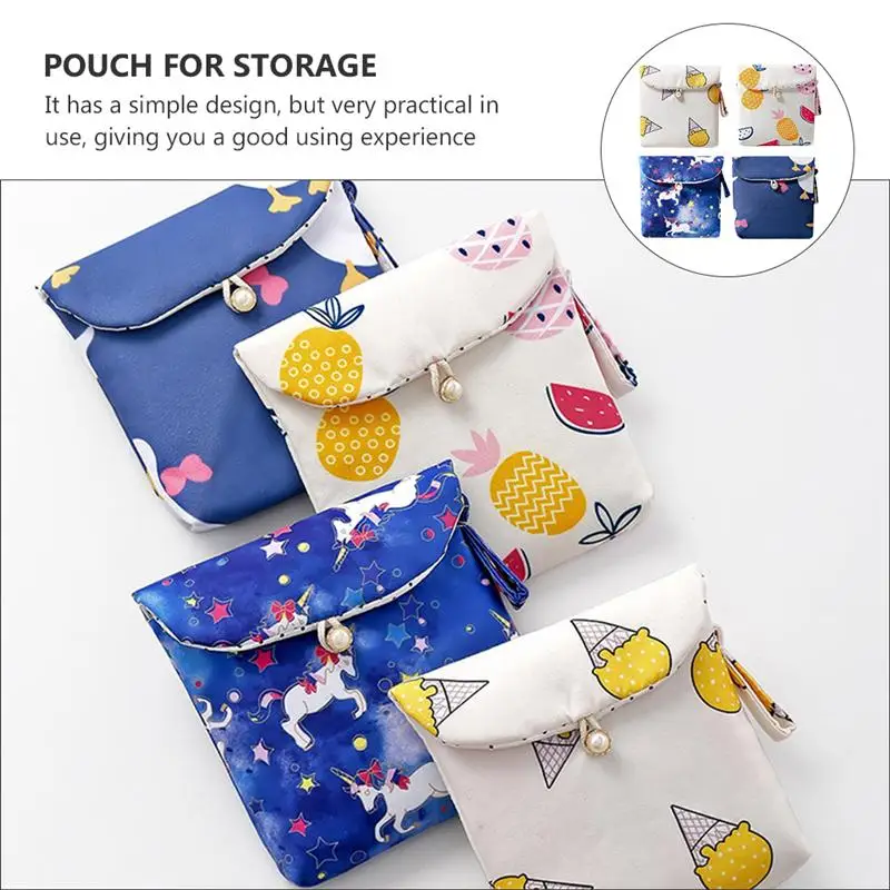 4pcs Sanitary Napkin Bag Sanitary Napkin Pouch Travel Storage Bag for Women Female
4pcs Sanitary Napkin Bag Sanitary Napkin Pouch Travel Storage Bag for Women Female