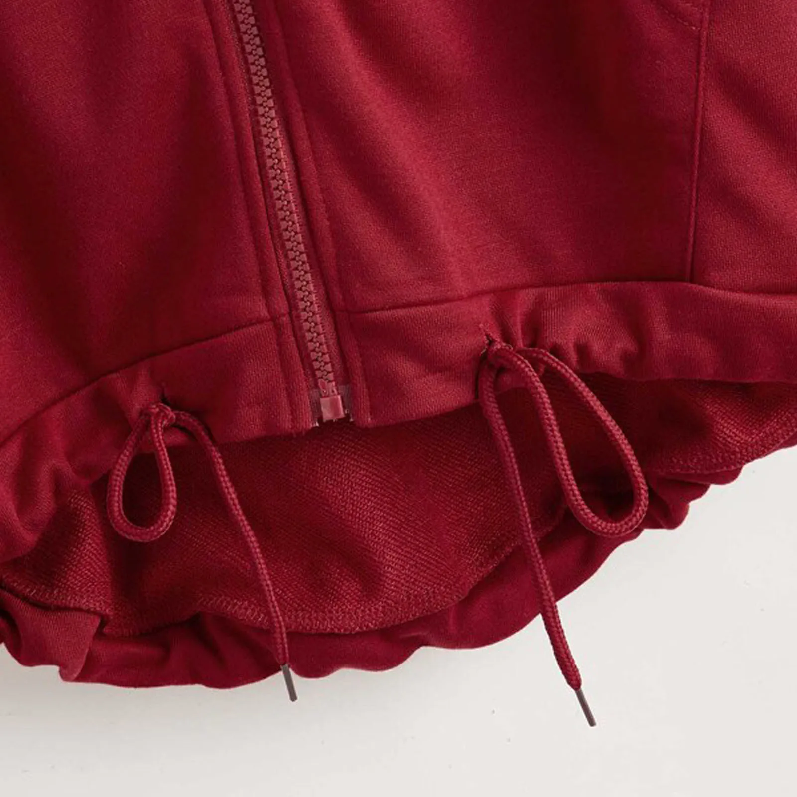 Women Solid Color Sweatshirts Hooded Drawstring Pocket Zipper Long Sleeve Pullovers Autumn Casual Loose Outwear Sweatshirts #10
Women Solid Color Sweatshirts Hooded Drawstring Pocket Zipper Long Sleeve Pullovers Autumn Casual Loose Outwear Sweatshirts #10