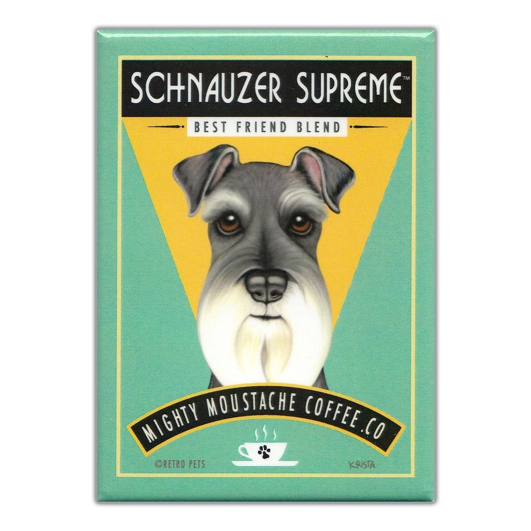 Retro Dogs Refrigerator Magnets - Schnauzer - Coffee - Vintage Advertising Art - 2.5\ x 3.5\
Retro Dogs Refrigerator Magnets - Schnauzer - Coffee - Vintage Advertising Art - 2.5\ x 3.5\