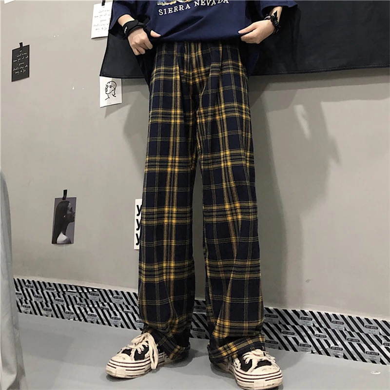CEC Pants for Women 2020 Loose Straight High Waist Slimming Ins Super Popular Harajuku Style All-Match Retro Lattice Loose Pants
CEC Pants for Women 2020 Loose Straight High Waist Slimming Ins Super Popular Harajuku Style All-Match Retro Lattice Loose Pants
