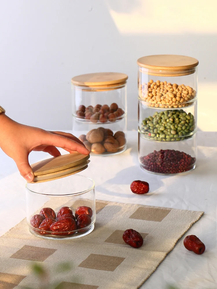 Heat-Resistant Glass Storage Tank Sealing Tea Free Stacked Multi-Layer Storage Dried Spices Food Storage Bottle
Heat-Resistant Glass Storage Tank Sealing Tea Free Stacked Multi-Layer Storage Dried Spices Food Storage Bottle