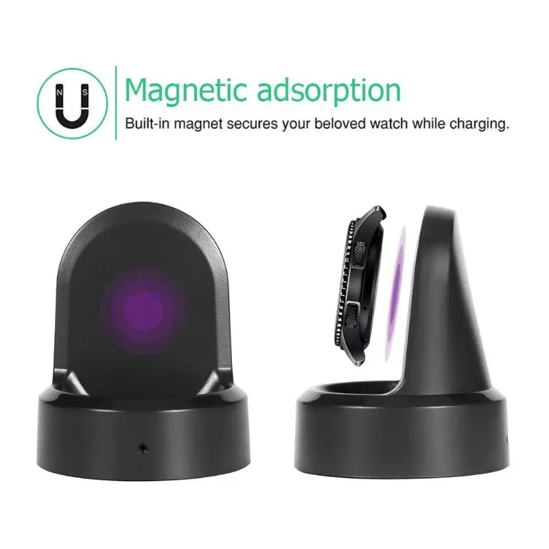 Беспроводная подставка QI для умных часов быстрая зарядка док-станция usb-кабель