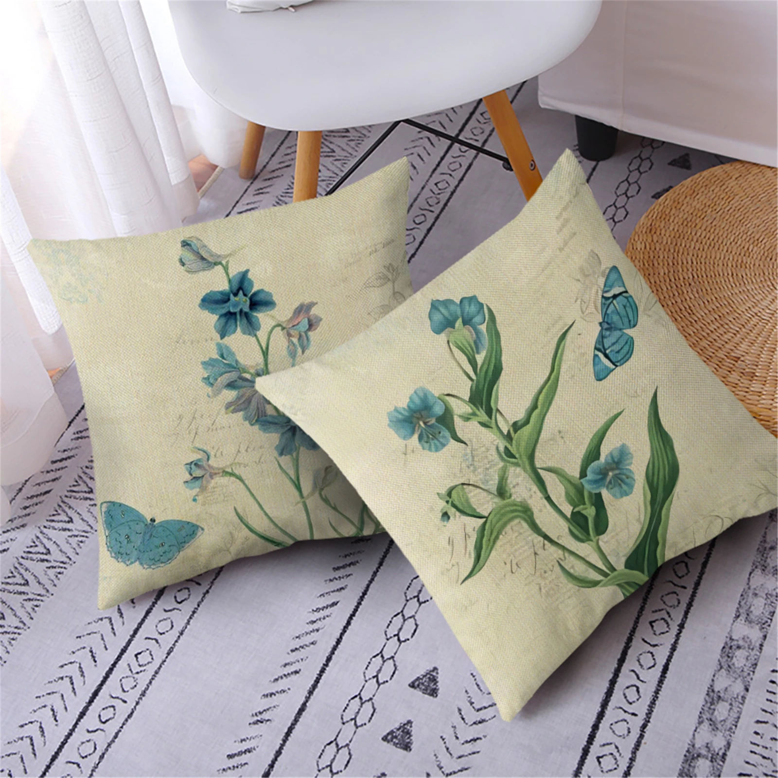 Fuwatacchi Flower Printed Pillow Case Linen Sofa Guestroom Sunroom Office Seat Fashion Home Decorative New Cushion Cover 45x45cm
Fuwatacchi Flower Printed Pillow Case Linen Sofa Guestroom Sunroom Office Seat Fashion Home Decorative New Cushion Cover 45x45cm