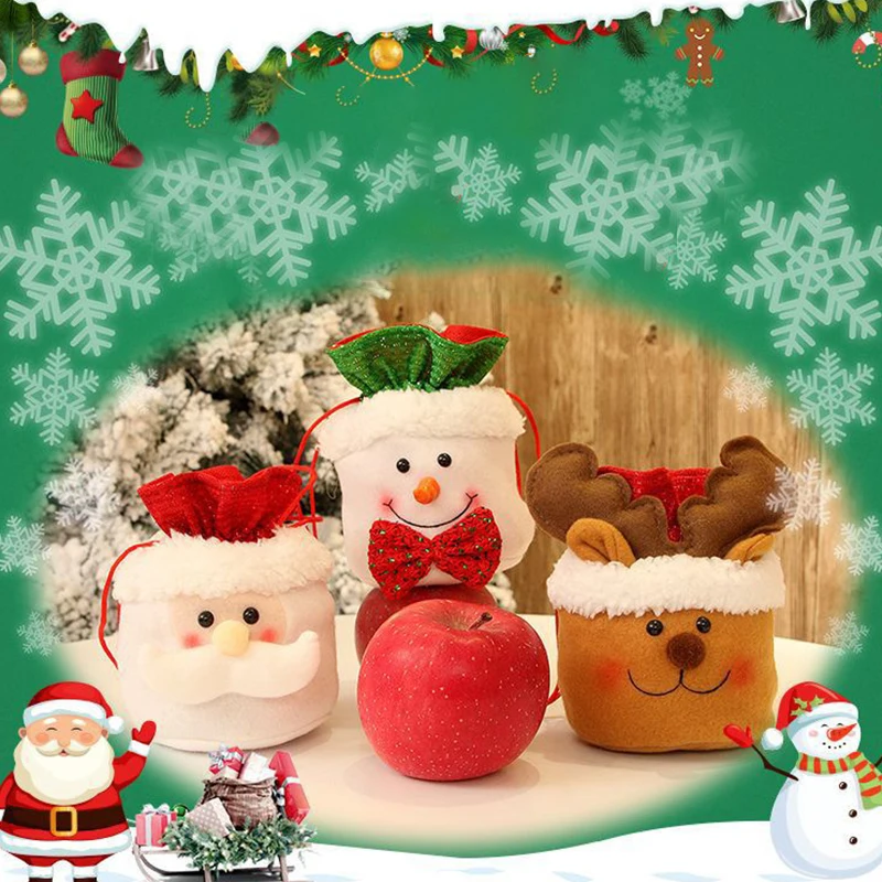 New Christmas Gift Bag Plush Christmas Eve Apple Bag Holiday Children Cartoon Candy Gift Bag Holiday Decoration 1PC
New Christmas Gift Bag Plush Christmas Eve Apple Bag Holiday Children Cartoon Candy Gift Bag Holiday Decoration 1PC