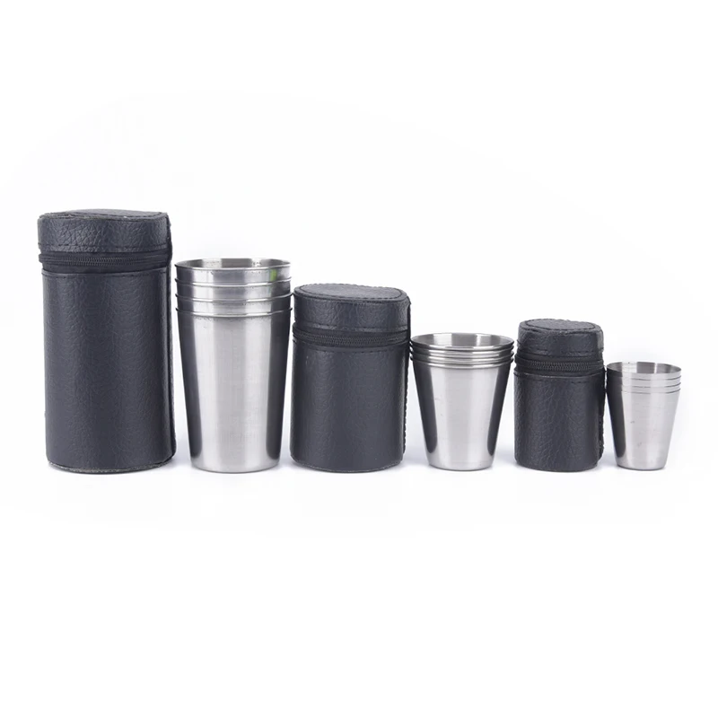 4pcs Stainless Steel Cover Mug Camping Cup Drinking Coffee Tea Beer With Case Hiking Portable Tea Coffee Beer Cup
4pcs Stainless Steel Cover Mug Camping Cup Drinking Coffee Tea Beer With Case Hiking Portable Tea Coffee Beer Cup