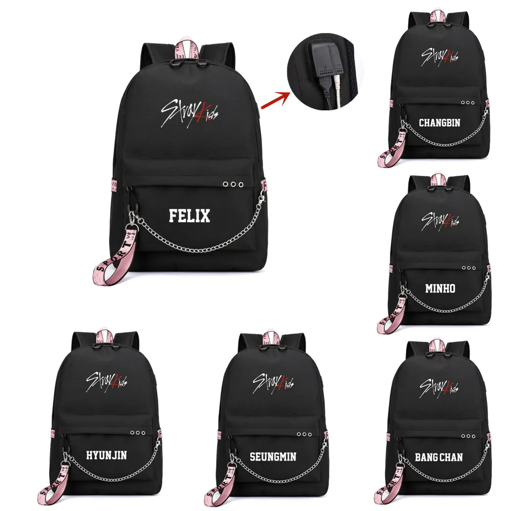 Kpop Stray Kids Album ChristmasEveL Scars Felix Canvas School Bag USB Charge Laptop Backpack Casual Travel Rucksack Knapsack
Kpop Stray Kids Album ChristmasEveL Scars Felix Canvas School Bag USB Charge Laptop Backpack Casual Travel Rucksack Knapsack