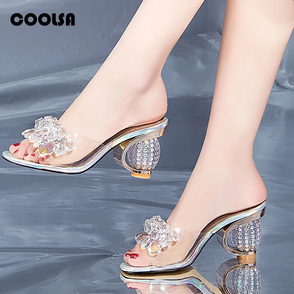 Summer High Heels Crystal Slippers Women Platform Sandals Transparent Jelly Shoes Open Toe Slides Fashion Female Outdoor Slipper
Summer High Heels Crystal Slippers Women Platform Sandals Transparent Jelly Shoes Open Toe Slides Fashion Female Outdoor Slipper
