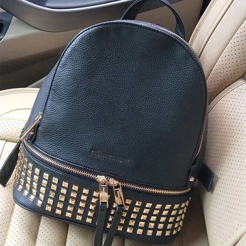 Luxury design small leather women's fashion backpack rivets cute bag backpack for girls famous design shoulder bag school bags
Luxury design small leather women's fashion backpack rivets cute bag backpack for girls famous design shoulder bag school bags