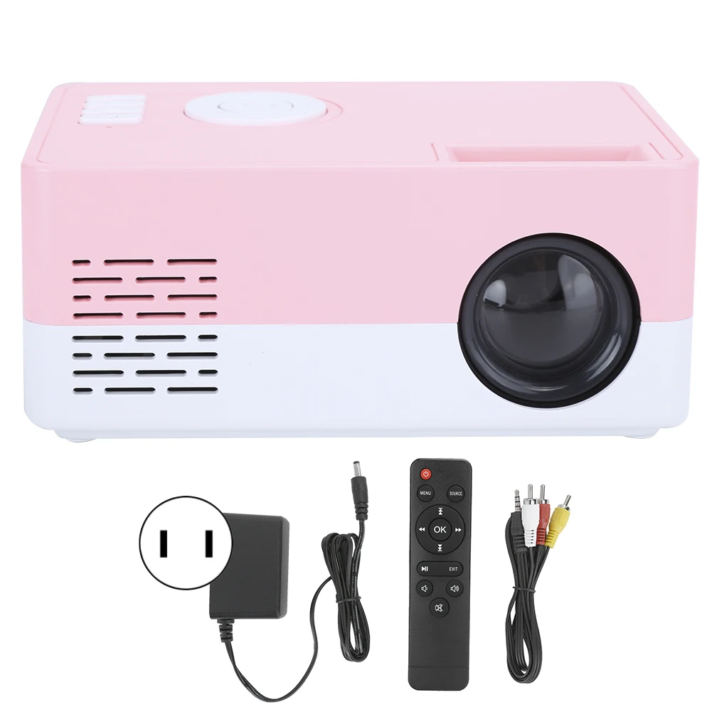 1080p High Definition LED Portable Projector Smart Home Theater Cinema White Pink 100‑240VUS Plug
1080p High Definition LED Portable Projector Smart Home Theater Cinema White Pink 100‑240VUS Plug