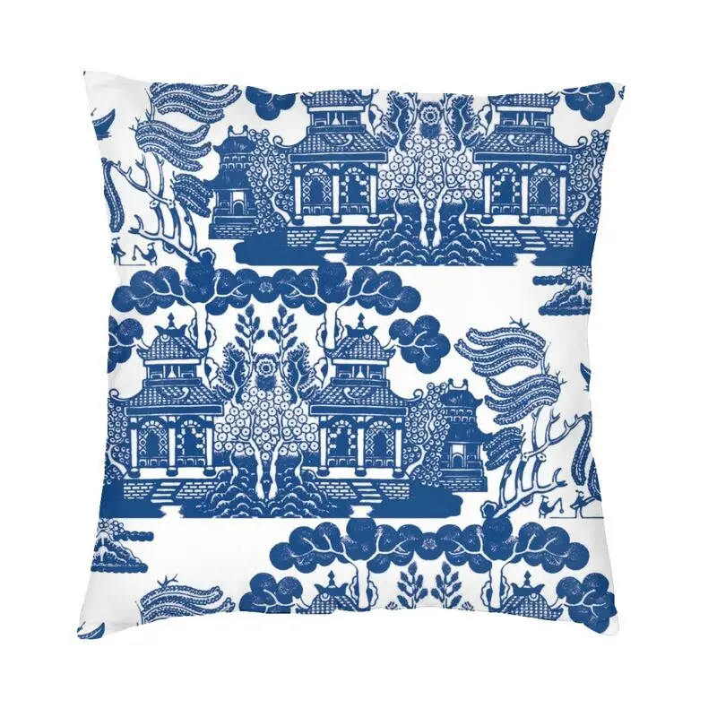 Blue Willow Chinoiserie Blue And White Porcelain Inspiration Pillow Case for Sofa Luxury Cushion Cover Velvet Pillowcase
Blue Willow Chinoiserie Blue And White Porcelain Inspiration Pillow Case for Sofa Luxury Cushion Cover Velvet Pillowcase