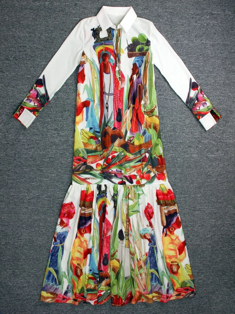 GetSpring Women Dress Bohemian Printed Dresses Long Sleeve Loose Leisure Long Beach Dress Temperament Retro Plus Size Dresses
GetSpring Women Dress Bohemian Printed Dresses Long Sleeve Loose Leisure Long Beach Dress Temperament Retro Plus Size Dresses