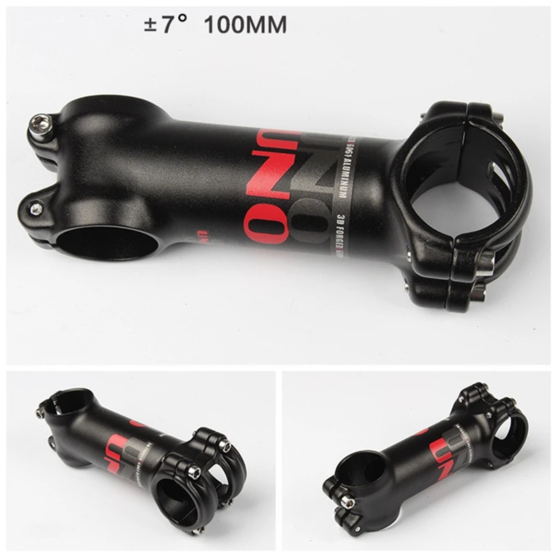UNO MTB Bike Black Stem 7/17 Degree Ultralight AL6061 For 31.8mm Bicycle Handlebar 60-130mm Red Logo
UNO MTB Bike Black Stem 7/17 Degree Ultralight AL6061 For 31.8mm Bicycle Handlebar 60-130mm Red Logo
