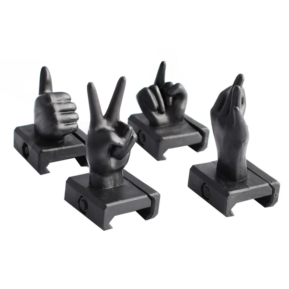 Tactical 4Pcs Novelty Sights Finger Thumb Front and Rear Sight Decoration For 20mm Wide Rail Mount Base Hunting Accessories
Tactical 4Pcs Novelty Sights Finger Thumb Front and Rear Sight Decoration For 20mm Wide Rail Mount Base Hunting Accessories