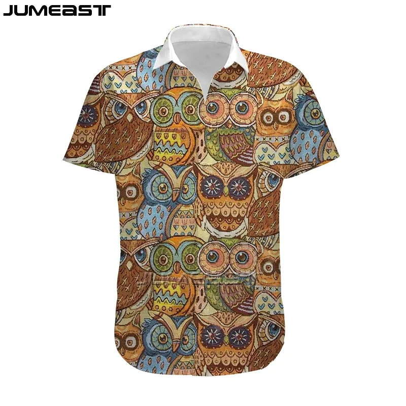 Jumeast Men's Clothing 3D Oversized Female Cartoon Streetwear Creative Animal Owl Short Sleeve Women T Shirt Hawaii Tops Tees
Jumeast Men's Clothing 3D Oversized Female Cartoon Streetwear Creative Animal Owl Short Sleeve Women T Shirt Hawaii Tops Tees