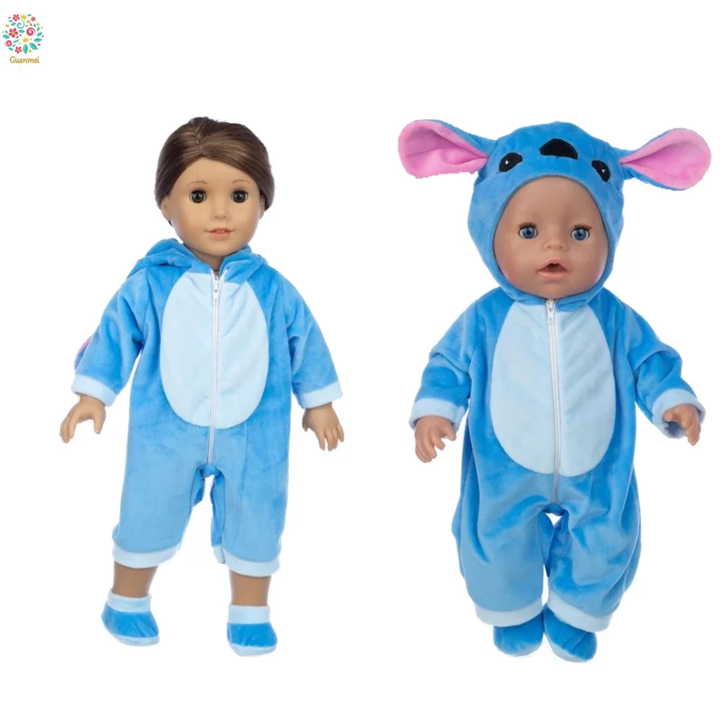 Doll Clothes Accessories Plush Jumpsuit Blue Stitch Fit 18 inch 40cm-43cm Born New Baby For Baby Birthday Gift
Doll Clothes Accessories Plush Jumpsuit Blue Stitch Fit 18 inch 40cm-43cm Born New Baby For Baby Birthday Gift