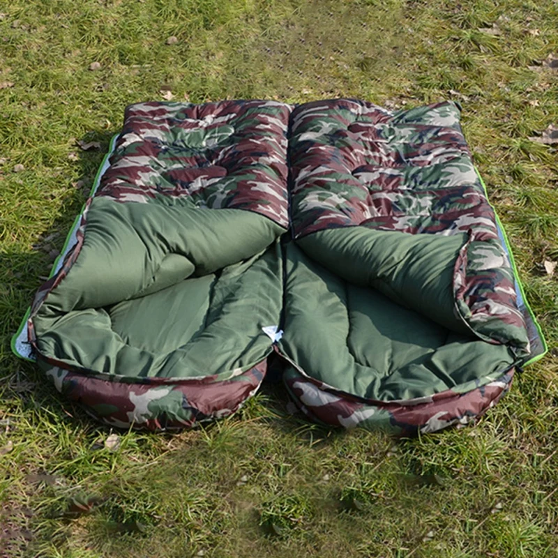 Adult Camping Cotton Sleeping Bag 15~5degree Envelope Style Camouflage Warm Waterproof Travel Hooded Sleeping Bags
Adult Camping Cotton Sleeping Bag 15~5degree Envelope Style Camouflage Warm Waterproof Travel Hooded Sleeping Bags